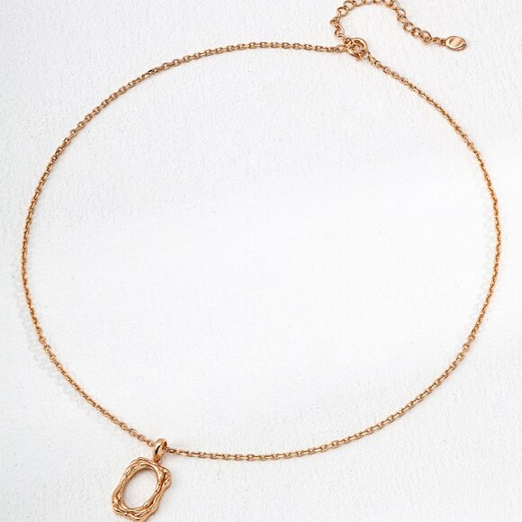Handmade Jewelry - ✨ Artisan Original Sculptural Textured Pendant Necklace | S925 Gold